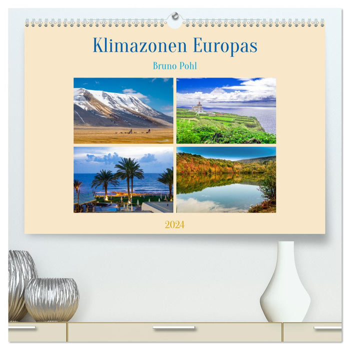 Zones climatiques de l'Europe (Calendrier mural CALVENDO Premium 2024) 