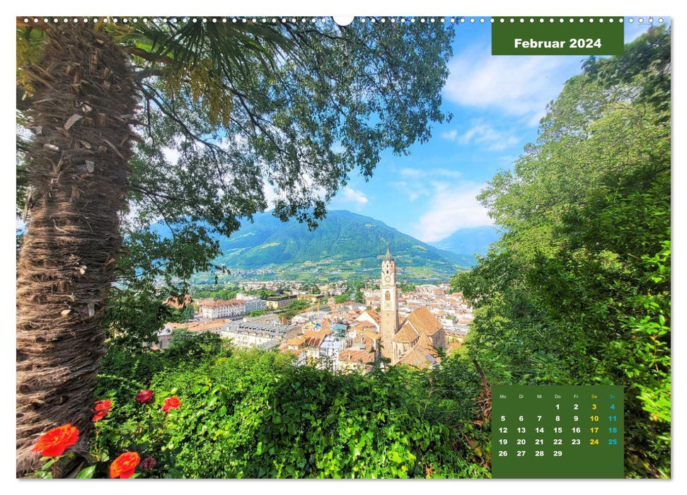 Promenades de Merano - flâner et profiter, faire une pause et être (calendrier mural CALVENDO 2024) 