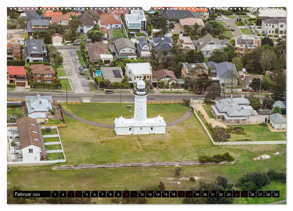 Une journée à Sydney - une vue légèrement différente (Calvendo Premium Wall Calendar 2024) 