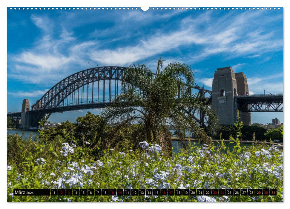 Une journée à Sydney - une vue légèrement différente (Calvendo Premium Wall Calendar 2024) 