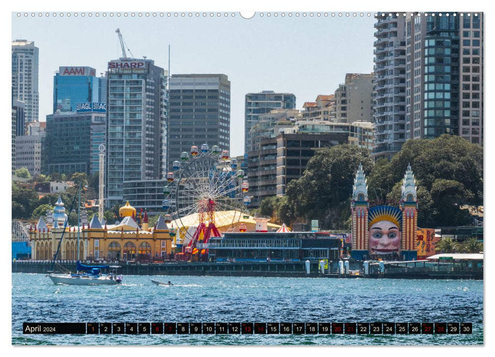 Une journée à Sydney - une vue légèrement différente (Calvendo Premium Wall Calendar 2024) 