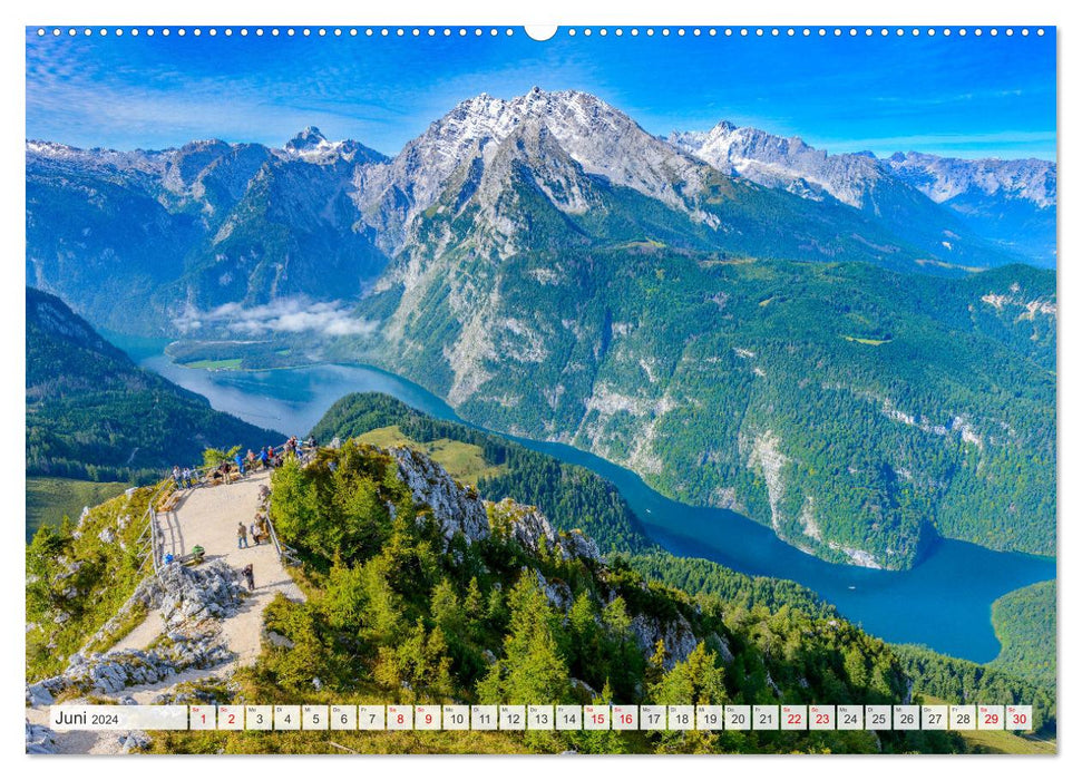 Vacances au Pays de Berchtesgaden (Calvendo Premium Calendrier mural 2024) 