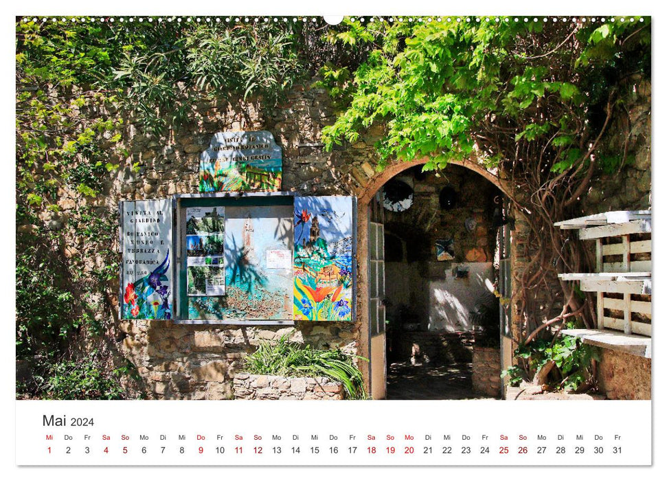 Bussana Vecchia lebendige Kunst zwischen mystischen Steinen (CALVENDO Premium Wandkalender 2024)