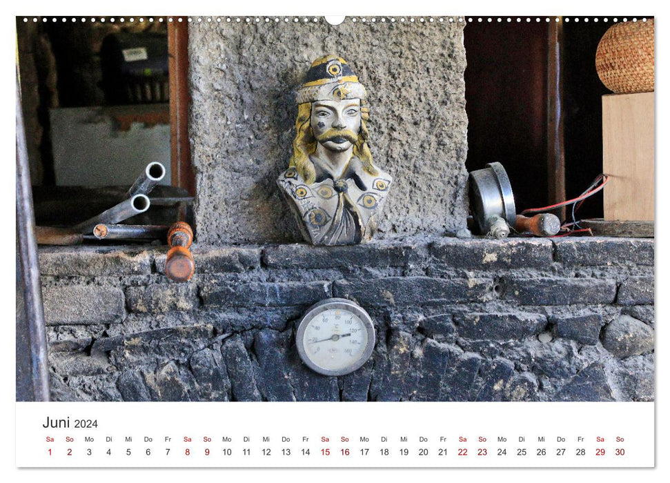 Bussana Vecchia lebendige Kunst zwischen mystischen Steinen (CALVENDO Wandkalender 2024)