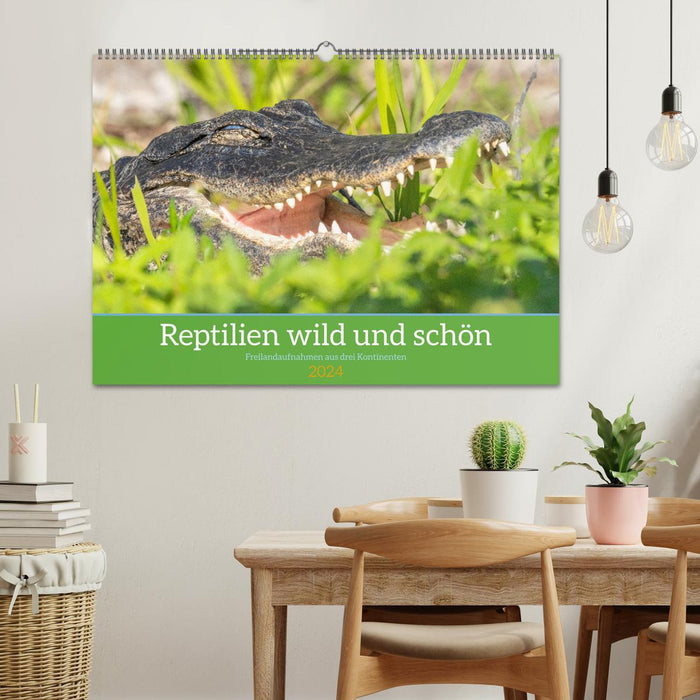 Reptilien wild und schön (CALVENDO Wandkalender 2024)