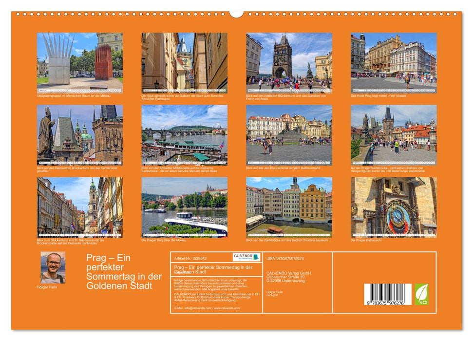 Prag – Ein perfekter Sommertag in der Goldenen Stadt (CALVENDO Premium Wandkalender 2024)