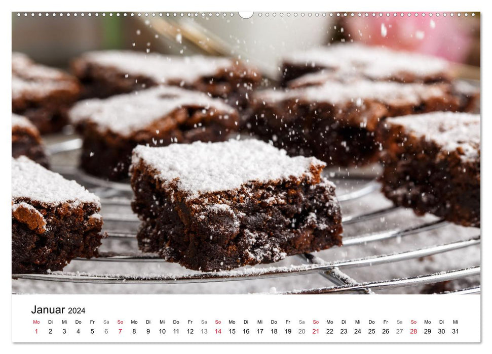 Kuchen, Kekse und Gebäck - süß und lecker durch das Jahr (CALVENDO Wandkalender 2024)