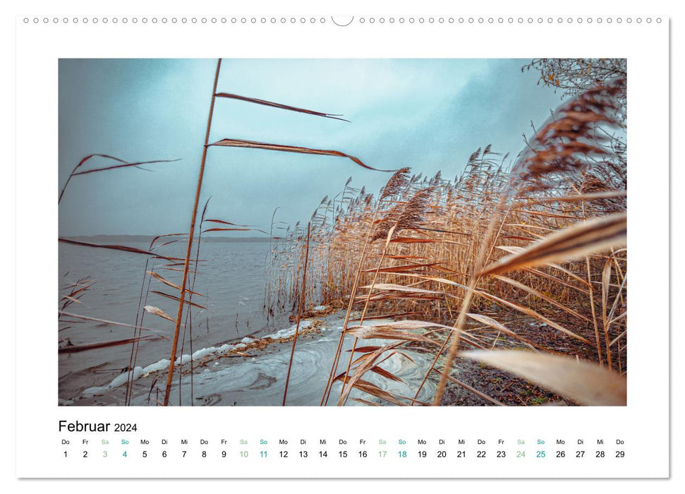 Lake landscapes Teltow-Fläming district (CALVENDO Premium Wall Calendar 2024) 