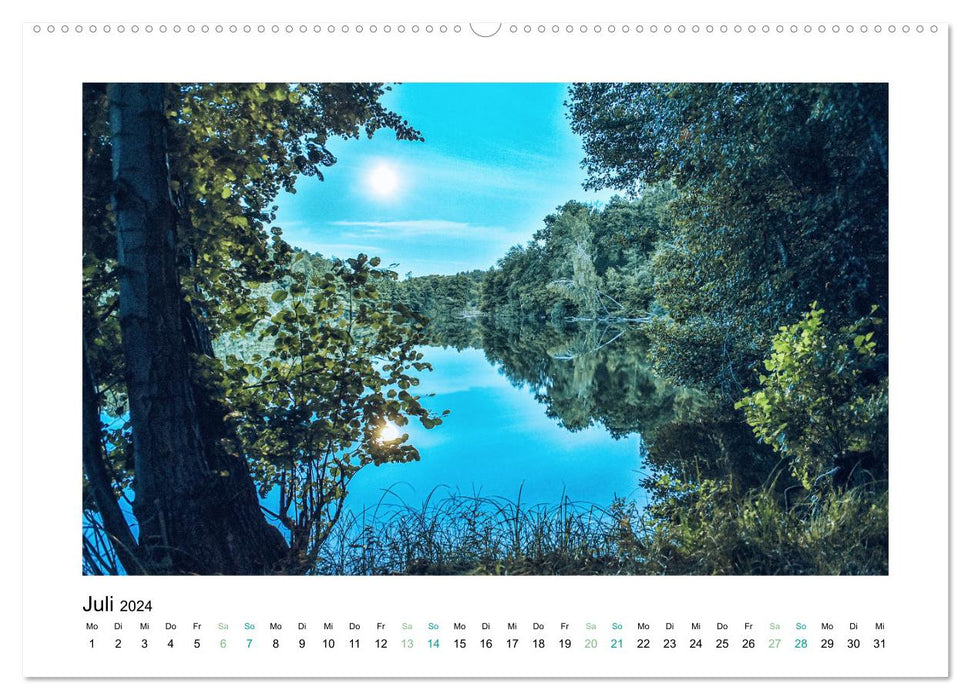 Seenlandschaften Landkreis Teltow-Fläming (CALVENDO Premium Wandkalender 2024)