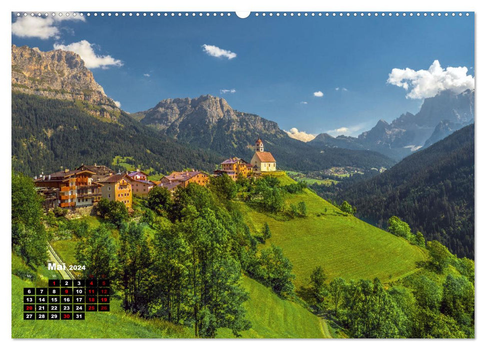 South Tyrol, beautiful mountains and lakes by VogtArt (CALVENDO wall calendar 2024) 