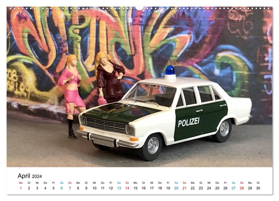 Polizeimodelle im Einsatz (CALVENDO Premium Wandkalender 2024)