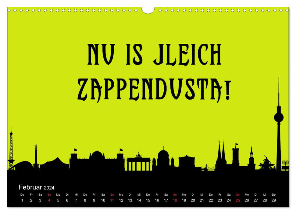 Berlin dialect (CALVENDO wall calendar 2024) 