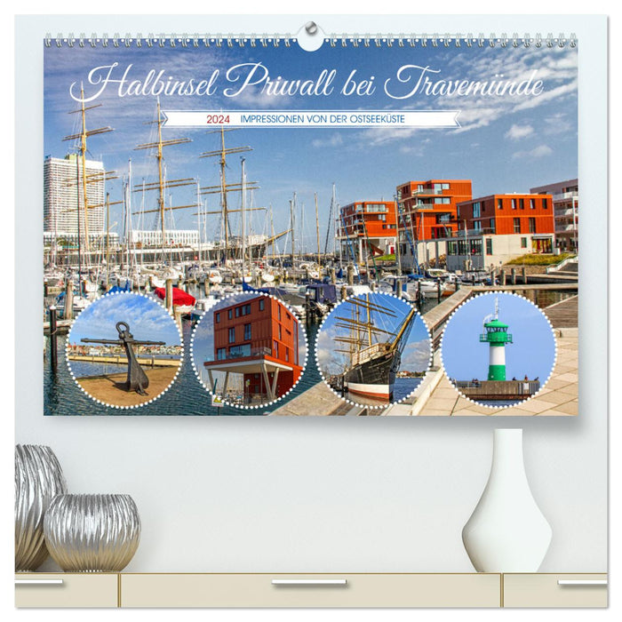 Priwall peninsula near Travemünde – impressions from the Baltic Sea coast (CALVENDO Premium Wall Calendar 2024) 