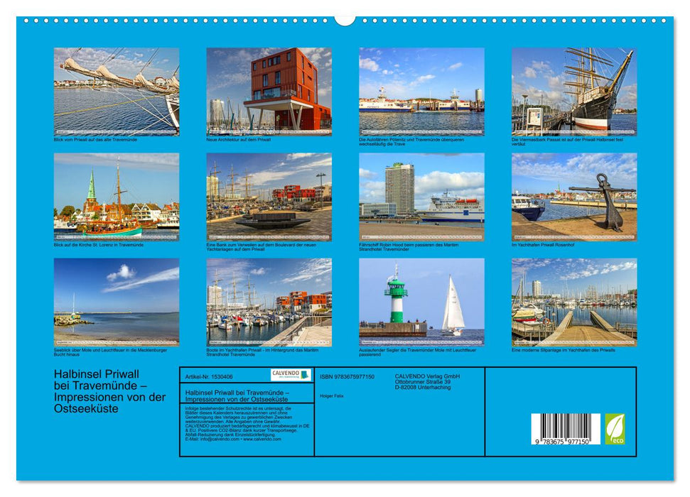 Priwall peninsula near Travemünde – impressions from the Baltic Sea coast (CALVENDO Premium Wall Calendar 2024) 