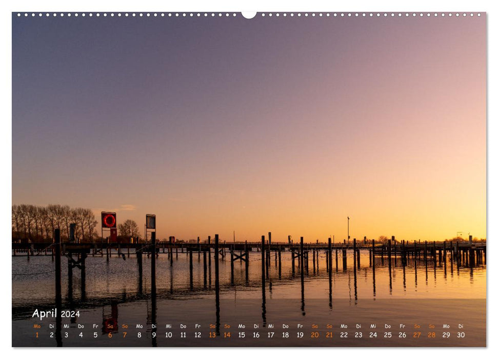Maritimes Kappeln - Rund um den Hafen (CALVENDO Premium Wandkalender 2024)