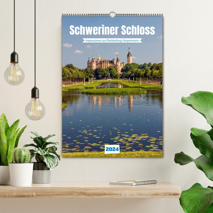 Schwerin Castle - Impressions from Mecklenburg-Western Pomerania (CALVENDO wall calendar 2024) 