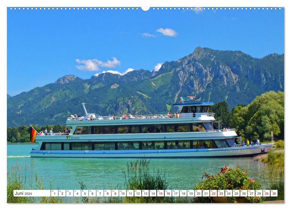 Wanderlust in Schwangau - impressions of a magnificent Bavarian landscape (CALVENDO wall calendar 2024) 