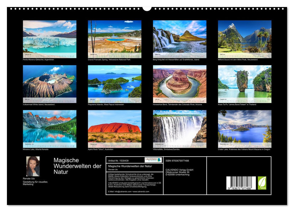 Magical wonder worlds of nature (CALVENDO Premium Wall Calendar 2024) 
