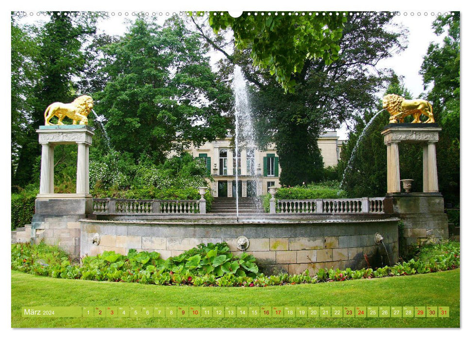 Schloss Glienicke in Berlin - Mit seinem reizvollen Landschaftspark (CALVENDO Premium Wandkalender 2024)