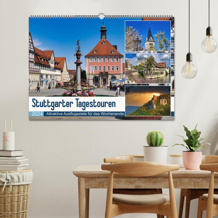 Stuttgarter Tagestouren (CALVENDO Wandkalender 2024)