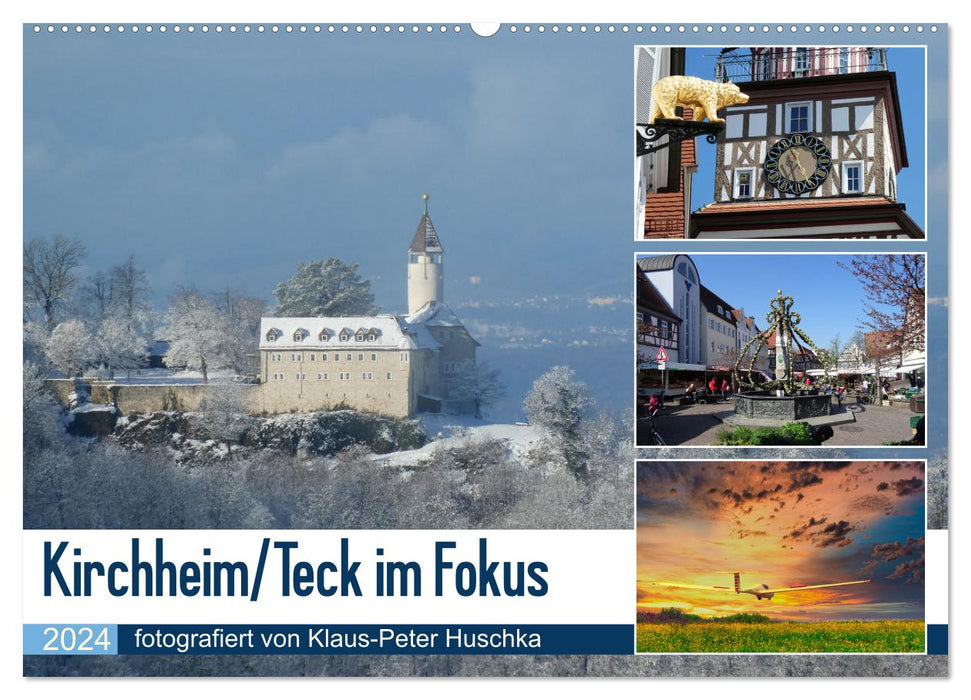 Kirchheim/Teck im Fokus (CALVENDO Wandkalender 2024)