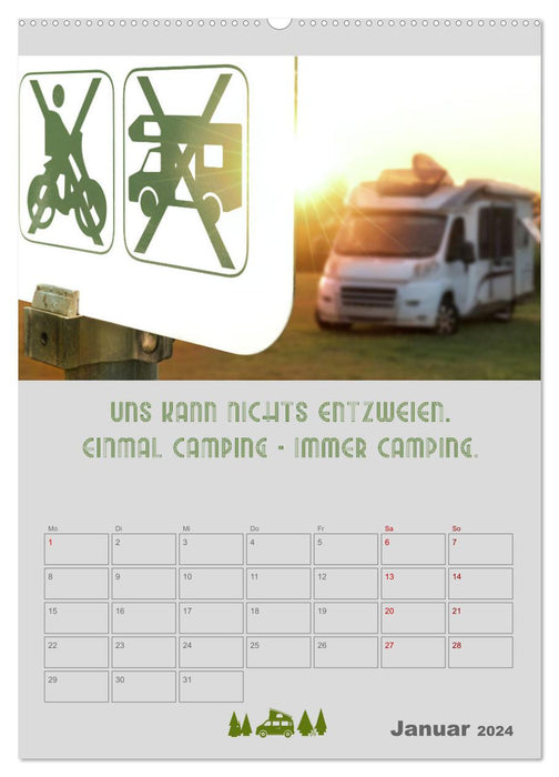 Caravaning - Camping auf vier Rädern (CALVENDO Wandkalender 2024)