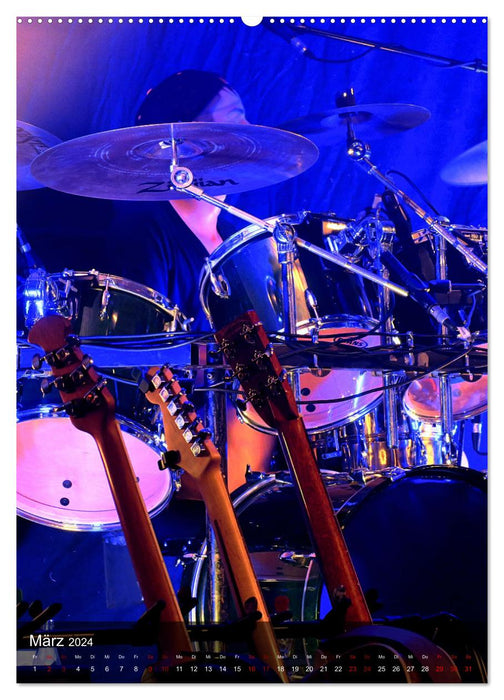 Schlagzeug in Concert (CALVENDO Premium Wandkalender 2024)