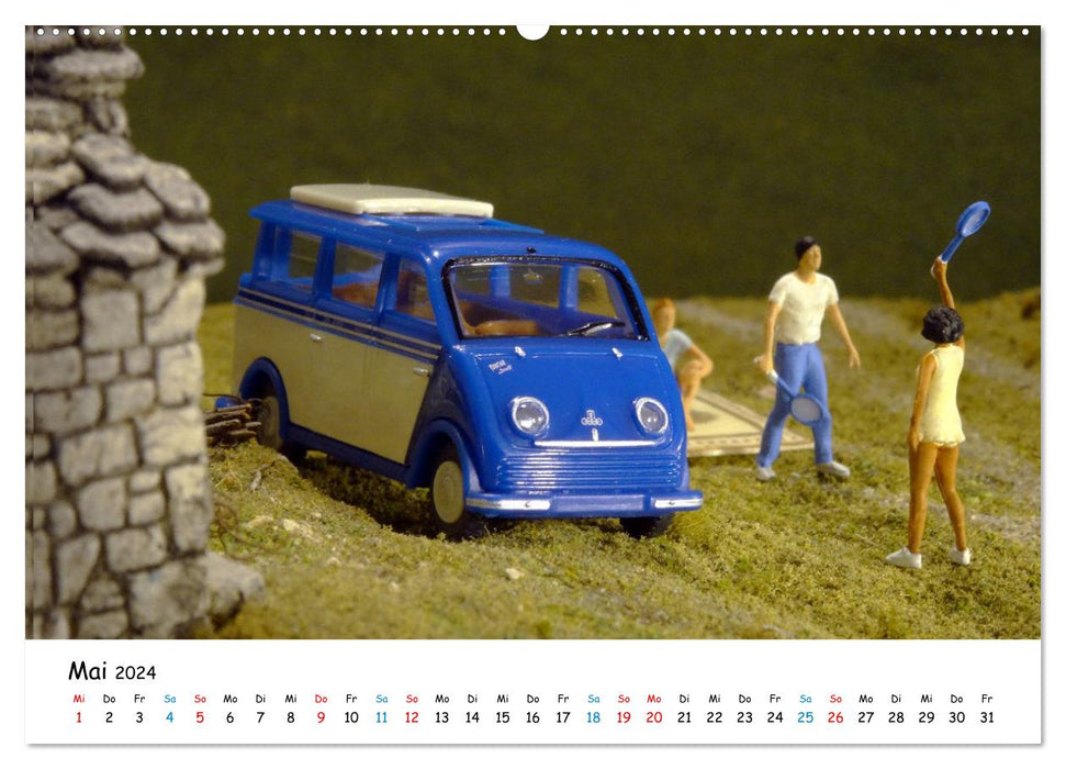 Modellwelten, Modellautos der 50er und 60er Jahre (CALVENDO Wandkalender 2024)