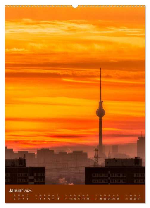Berliner Fernsehturm - Magische Momente (CALVENDO Premium Wandkalender 2024)