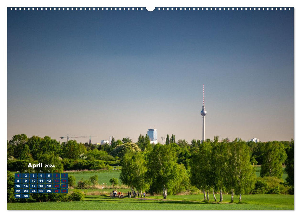 Ein Jahr Fernsehturm Berlin (CALVENDO Premium Wandkalender 2024)