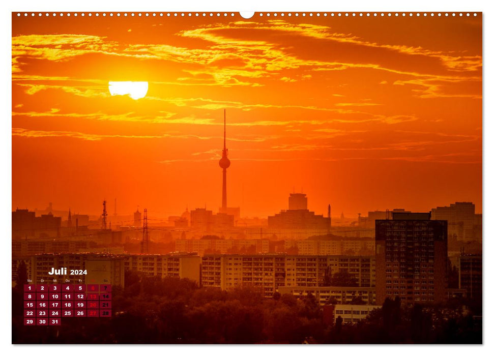 Ein Jahr Fernsehturm Berlin (CALVENDO Premium Wandkalender 2024)