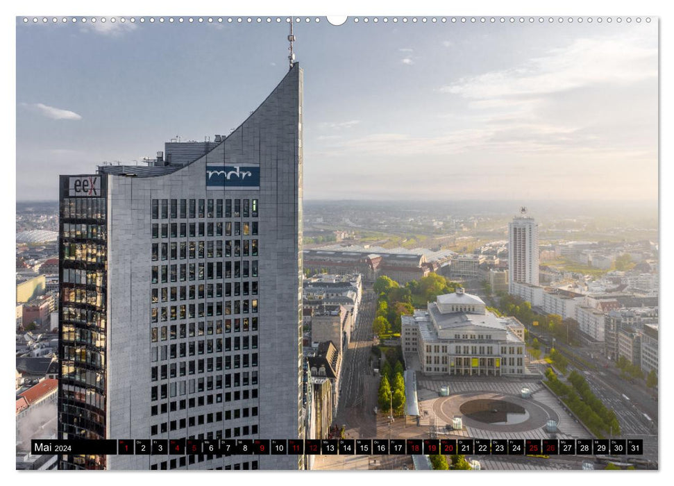 Leipzig von Oben 2024 (CALVENDO Premium Wandkalender 2024)
