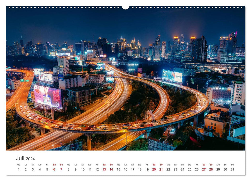 Bangkok - Die spektakuläre Hauptstadt von Thailand. (CALVENDO Premium Wandkalender 2024)