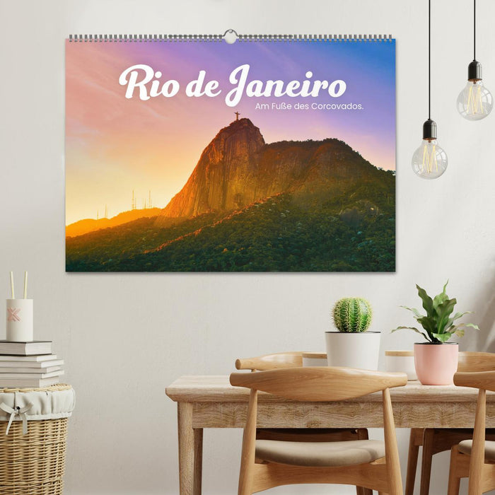 Rio de Janeiro - Am Fuße des Corcovados. (CALVENDO Wandkalender 2024)