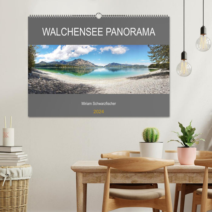 Walchensee Panorama (CALVENDO Wandkalender 2024)