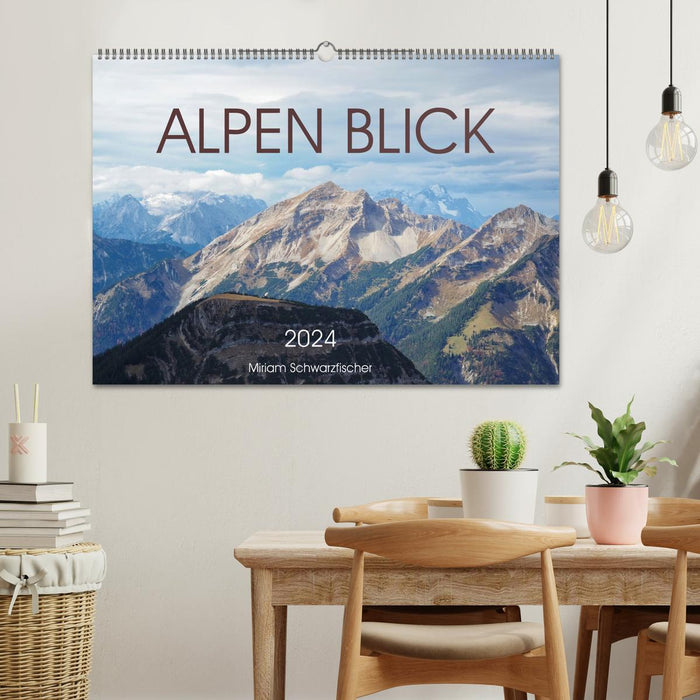 Vue alpine (Calendrier mural CALVENDO 2024) 