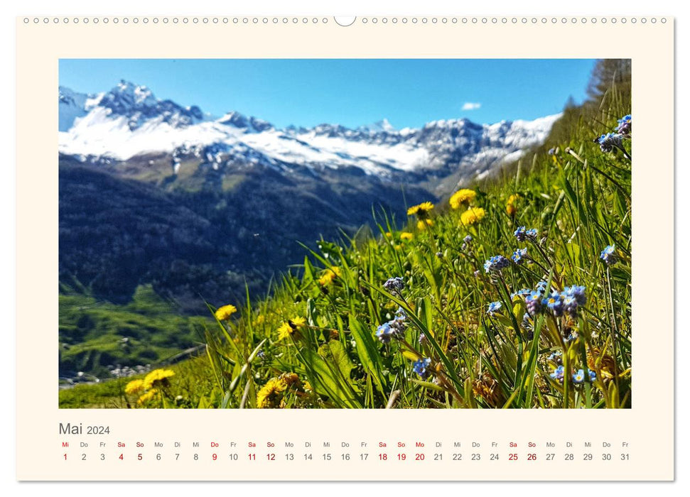 Alpine view (CALVENDO wall calendar 2024) 