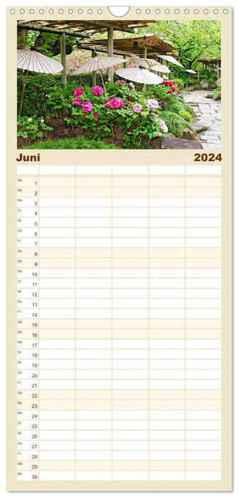 Jardins au Japon (Planificateur familial CALVENDO 2024) 