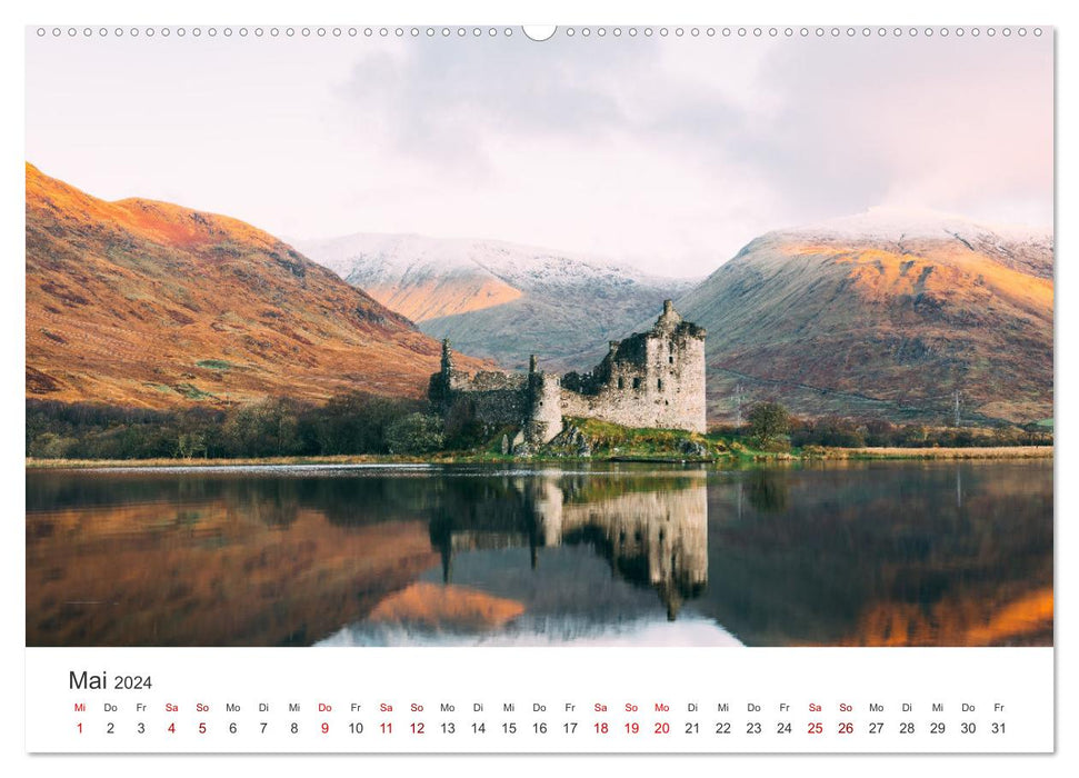 Scotland - Beautiful landscapes and unique nature. (CALVENDO Premium Wall Calendar 2024) 