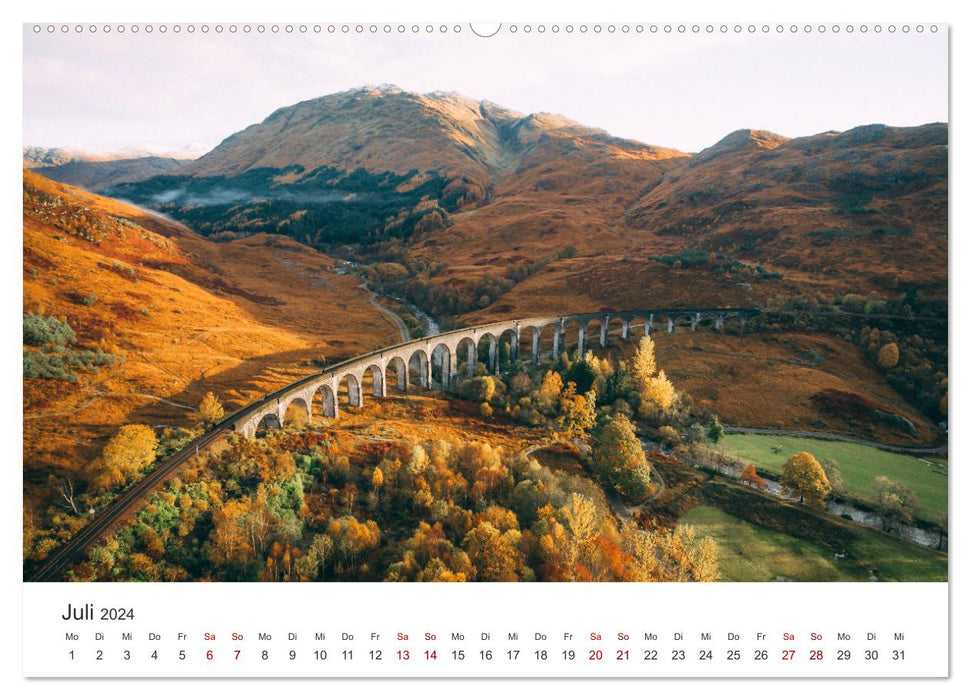 Scotland - Beautiful landscapes and unique nature. (CALVENDO Premium Wall Calendar 2024) 