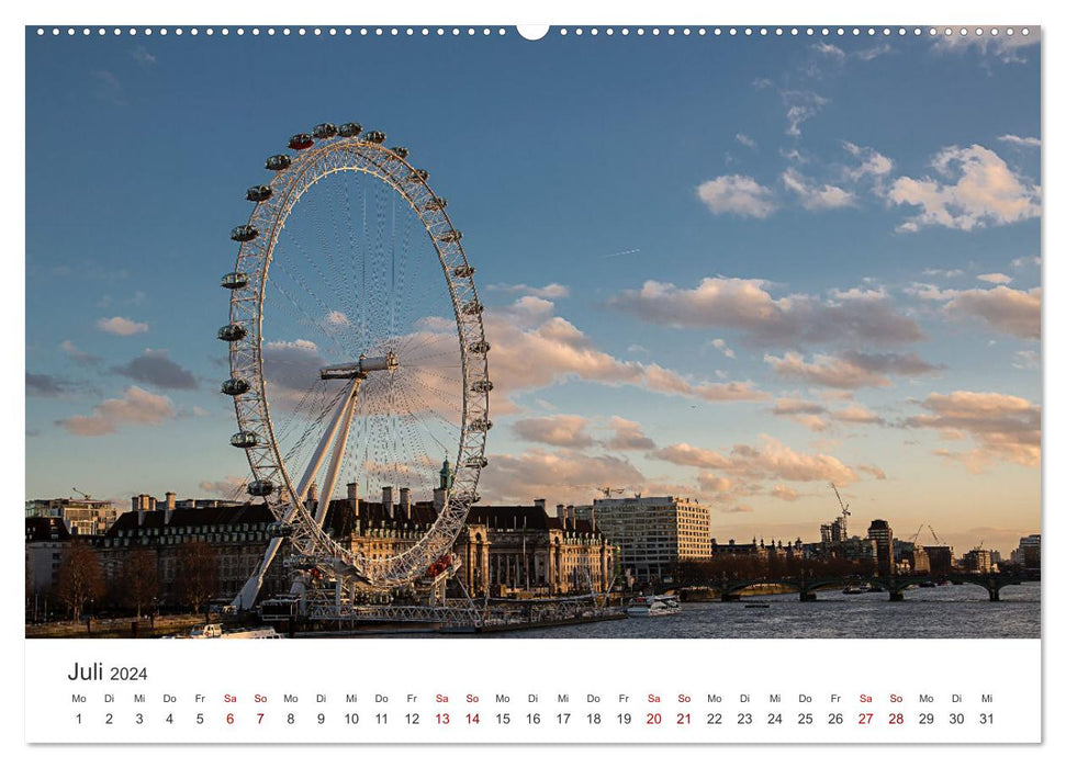 London - The fascinating capital of England. (CALVENDO Premium Wall Calendar 2024) 