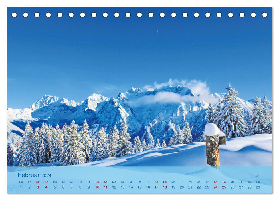 Winter days in the mountains (CALVENDO wall calendar 2024) 