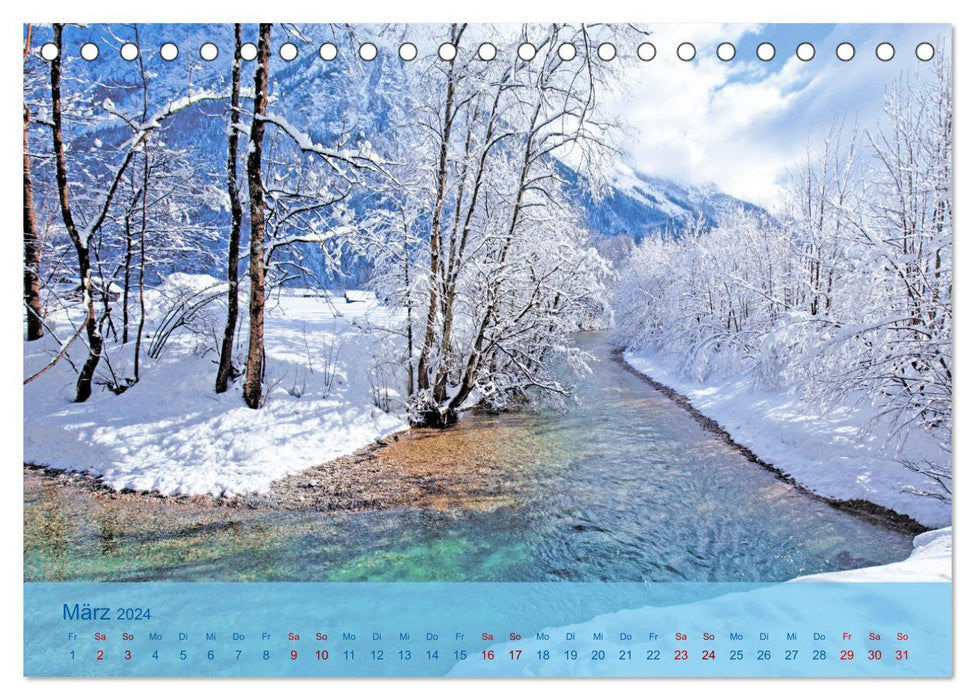 Wintertage in den Bergen (CALVENDO Wandkalender 2024)