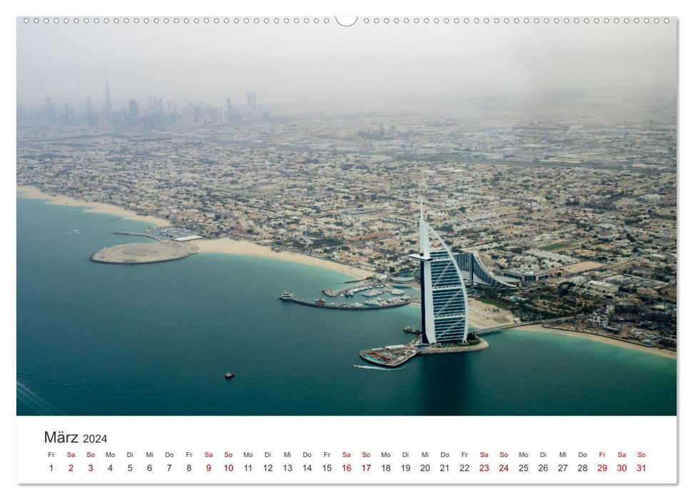 Dubai - Wo die Wolkenkratzer aus dem Boden sprießen. (CALVENDO Premium Wandkalender 2024)