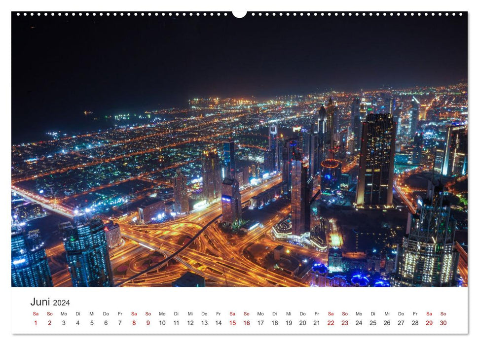 Dubai - Wo die Wolkenkratzer aus dem Boden sprießen. (CALVENDO Premium Wandkalender 2024)