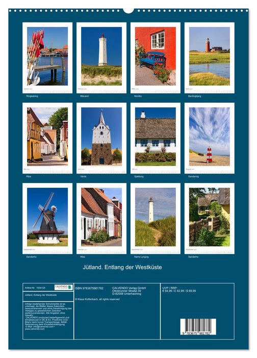 Jütland. Entlang der Westküste (CALVENDO Wandkalender 2024)