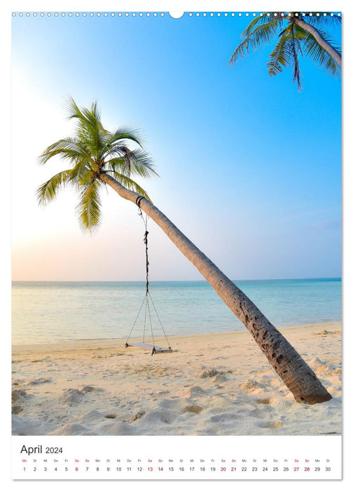 Maldives - The ultimate place of longing. (CALVENDO Premium Wall Calendar 2024) 