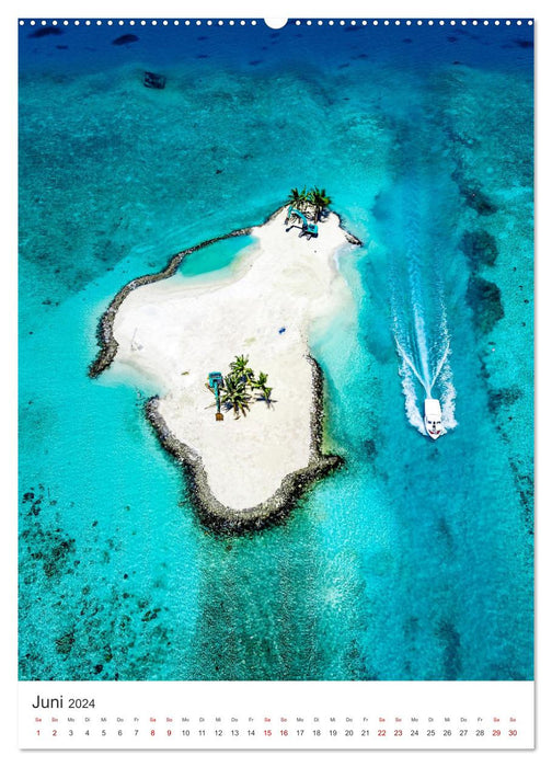Maldives - The ultimate place of longing. (CALVENDO Premium Wall Calendar 2024) 