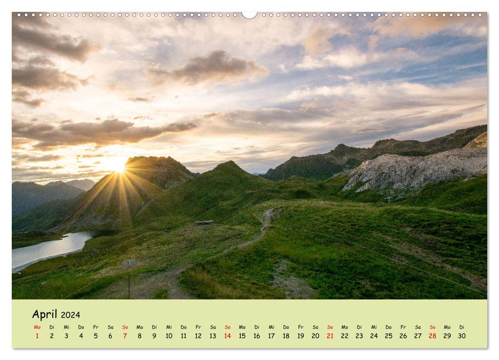 Mountain lakes in the Austrian Alps (CALVENDO Premium Wall Calendar 2024) 