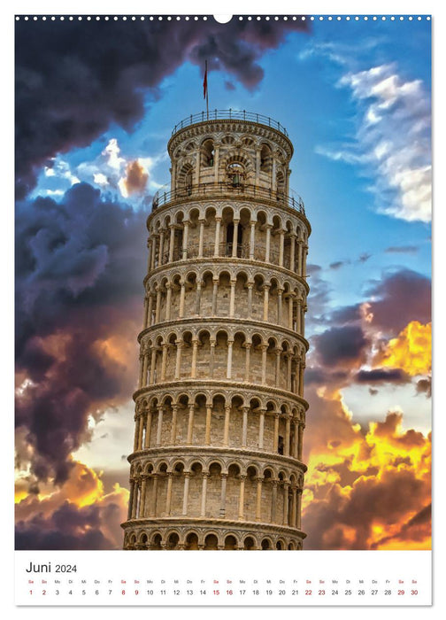 Italy - unique landscapes. (CALVENDO wall calendar 2024) 